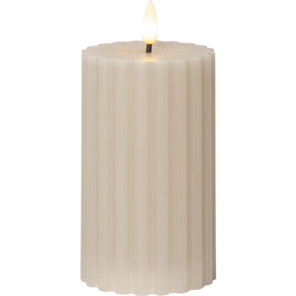 LED Pillar Candle Flamme Stripe image 1