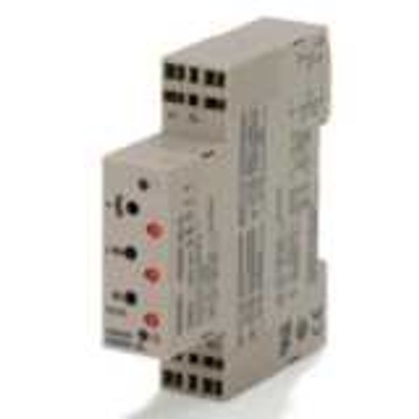 Timer, DIN rail mounting, 17.5 mm, 24-230 VAC/24-48 VDC, on/flicker-on image 1