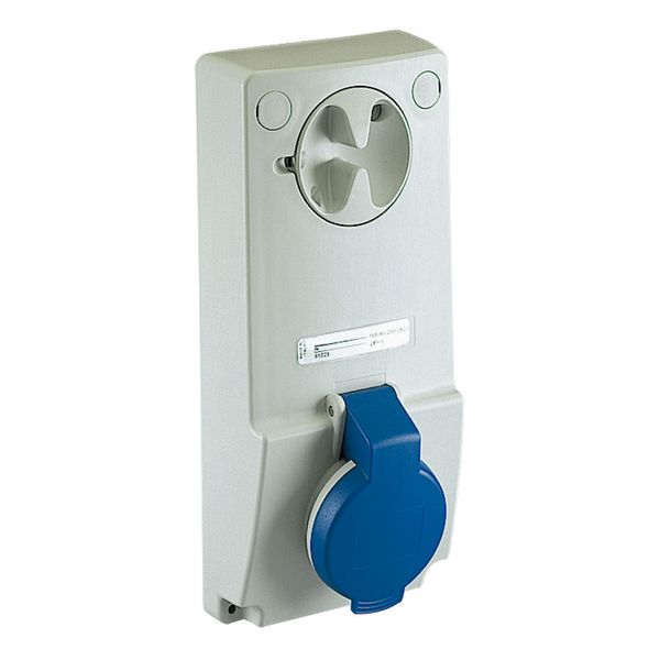 Unika interlocked socket - 16 A - 3P + N + E - 200...250 V AC - IP44 - panel image 1