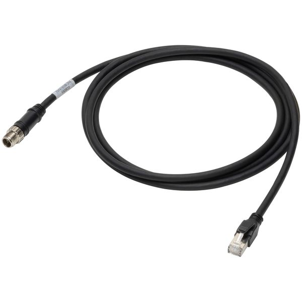 FHV7 Ethernet cable, straight 10 m, M12 connector image 1