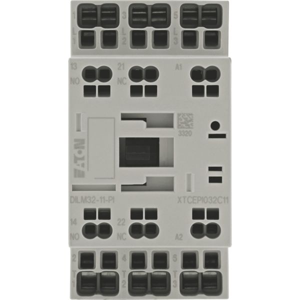 Contactor, 3 pole, 380 V 400 V 15 kW, 1 N/O, 1 NC, 110 V 50 Hz, 120 V 60 Hz, AC operation, Push in terminals image 13