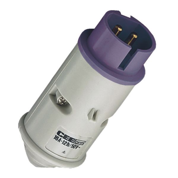 Mennekes Plug, 32A2p0h, low voltage, IP44 642A image 1