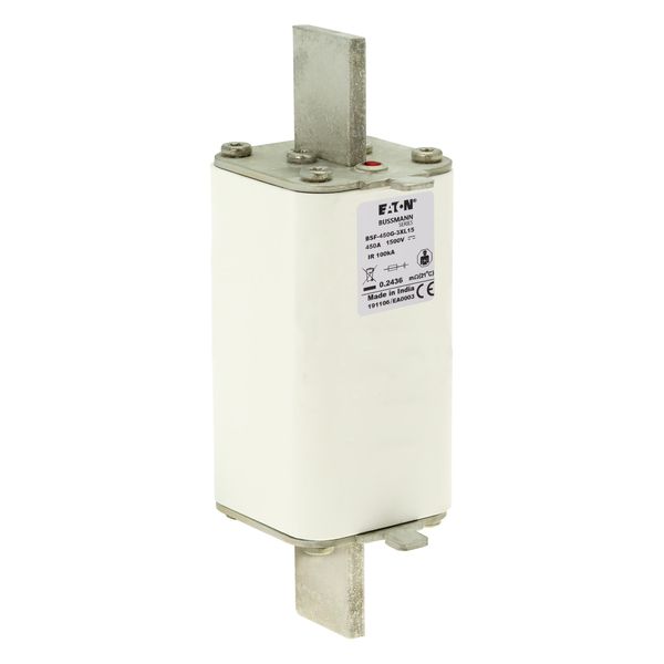 Fuse-link, high speed, 450 A, DC 1500 V, 3L, 75 x 75 x 205 mm, gBat, IEC, blade connection image 8