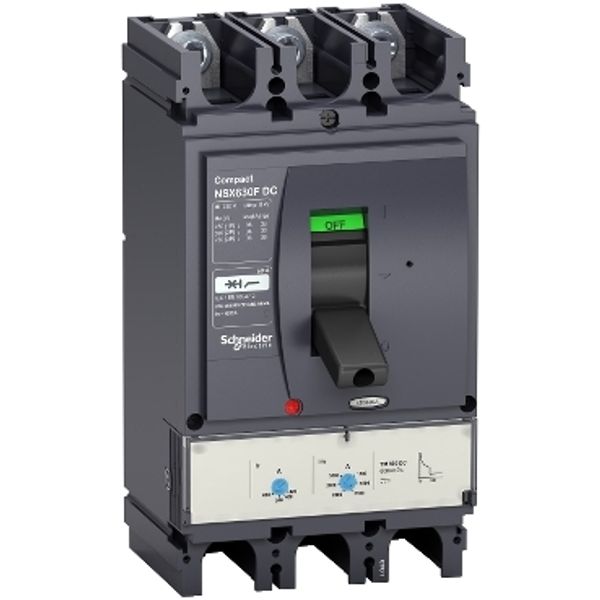 circuit breaker ComPact NSX320F DC, 36 kA at 750 VDC, TM-DC trip unit, 320 A rating, 3 poles image 2