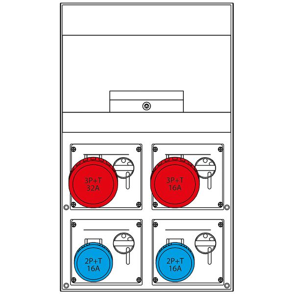 SURF.MOUNT.DISTRIBUTION ASSEMBLY DOMINO image 1