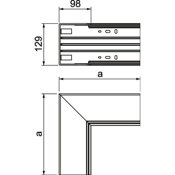 WDK I100130CW Internal corner  250x130x100 image 2