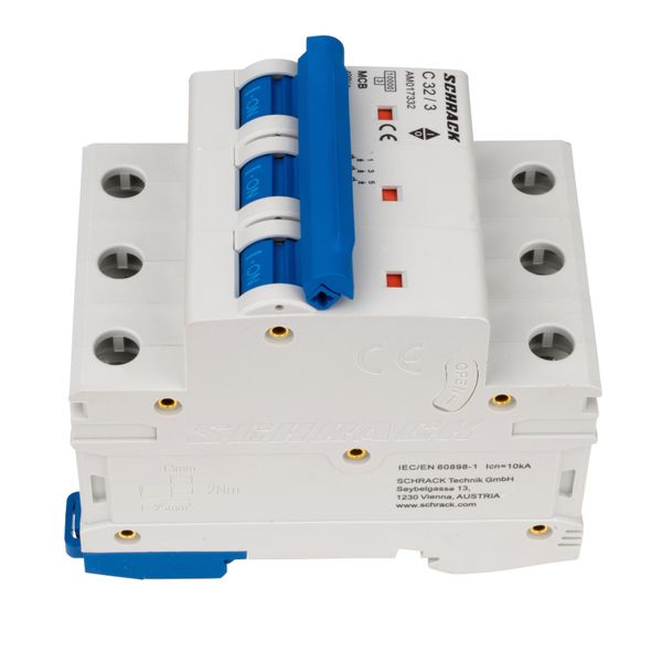 Miniature Circuit Breaker (MCB) AMPARO 10kA, C 32A, 3-pole image 7