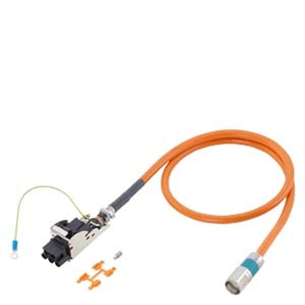 Power cable pre-assembled type: 6FX8002-5DS01 4x 1.5+(2x1.5) C C, connector 6FX8002-5DS01-1DE0 image 1