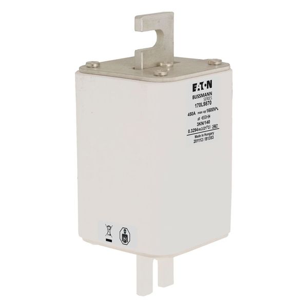 Fuse-link, high speed, 450 A, AC 1600 V, Size 3, 74 x 92 x 171 mm, aR, IEC, single indicator image 8