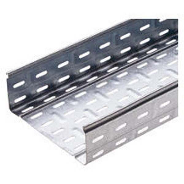 CABLE TRAY WITH TRANSVERSE RIBBING IN GALVANISED STEEL - BRN80 - WIDHT 395MM - FINISHING Z275 image 1