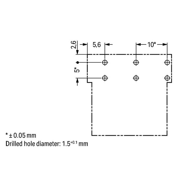 Socket for PCBs angled 3-pole black image 2