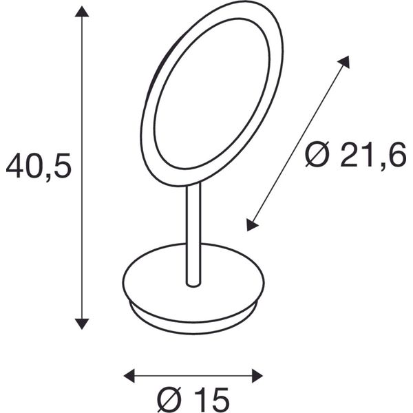 MAGANDA 4,8W 2700/3000/4000K 36ø 230V LED IP44 chrome image 1