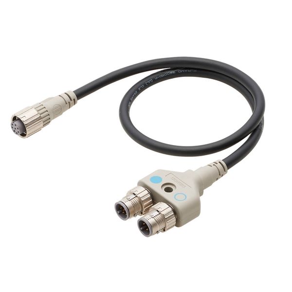 Safety sensor accessory, F3SG-R_SR, Reset Switch M12 Y-joint connector image 1