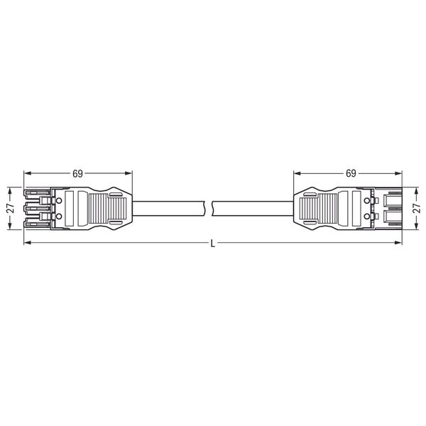 pre-assembled interconnecting cable;Eca;Socket/plug;white image 5