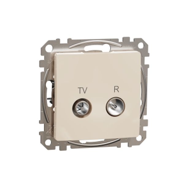 TV/R connector 4db, Sedna, Beige image 3