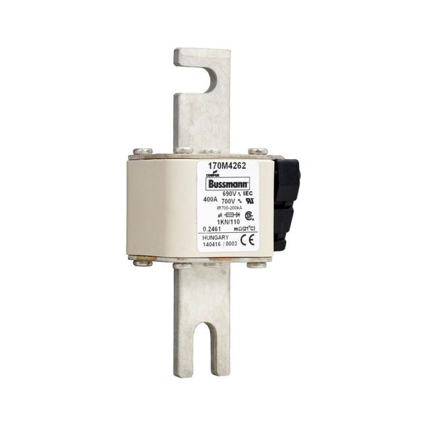 Fuse-link, high speed, 400 A, AC 690 V, DIN 1, 53 x 69 x 138 mm, aR, DIN, IEC, single indicator image 11