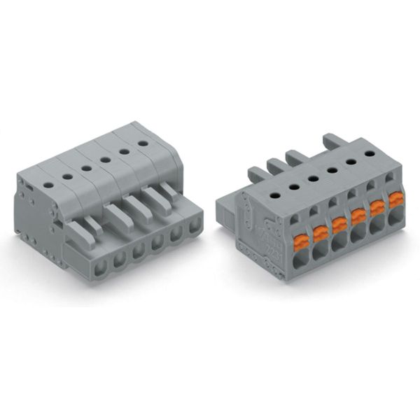 2231-121/102-000 1-conductor female connector; push-button; Push-in CAGE CLAMP® image 3