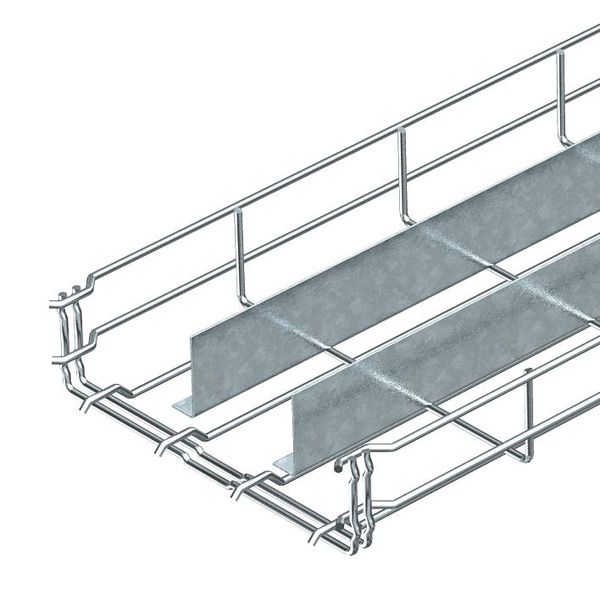 GRM-2T 55 400 G  Grid channel GRM, with 2 partitions, 55x400x3000, Steel, St, galvanized, DIN EN 12329 image 1