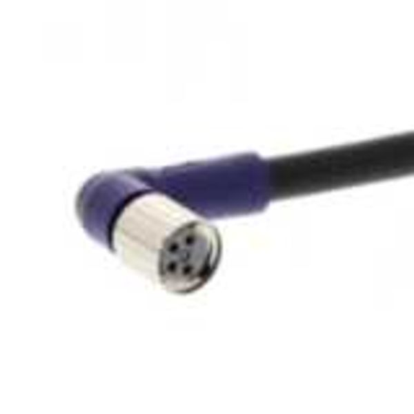 Sensor cable, M8 right-angle socket (female), 4-poles, PVC standard ca image 1