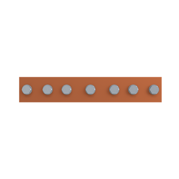 QR4HP4010 Horizontal PE busbar, 40 mm x 400 mm x 10 mm image 3