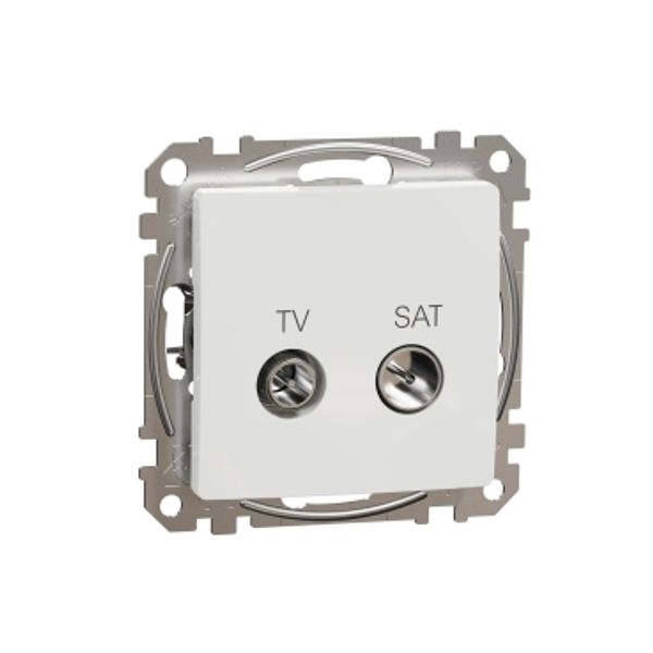 TV/SAT Socket intermediate 10db, Sedna, White image 3