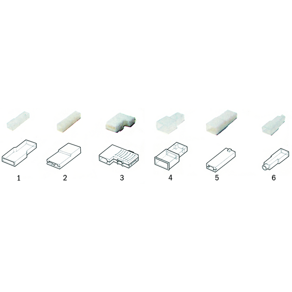 Insulating sleeve form 4 PVC 6.3 mm image 2