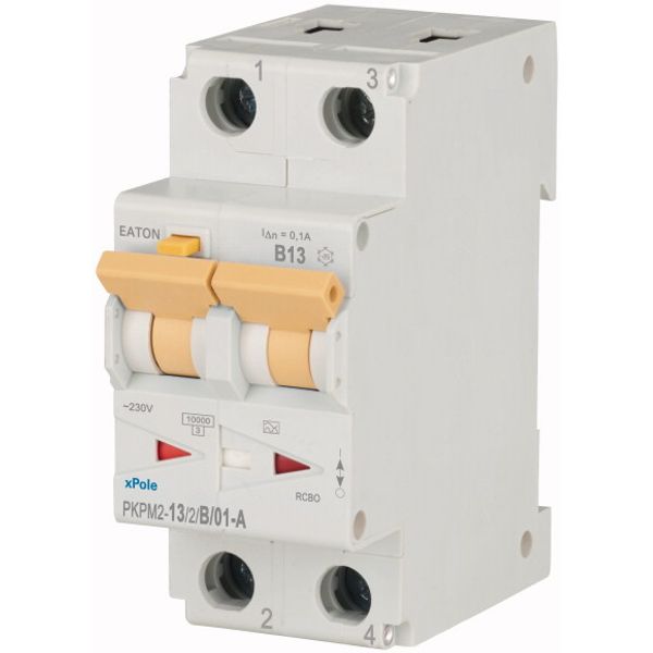 RCD/MCB combination, 13 A, 100 mA, MCB trip characteristic: B, 2p, RCD trip characteristic: A image 3