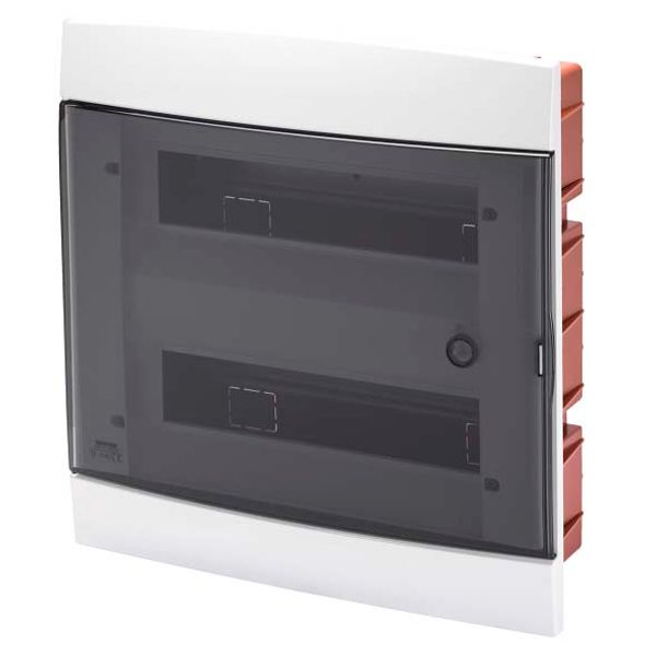 DECORATIVE ENCLOSURE - FLUSH MOUNTING - PRE-ARRANGED FOR HOUSING TERMINAL BLOCKS - 330X338X28 - WHITE - 24 +2 (12x2) MODULES image 2