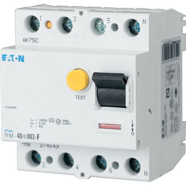 Residual current circuit breaker (RCCB), 63A, 4p, 300mA, type G/F image 6