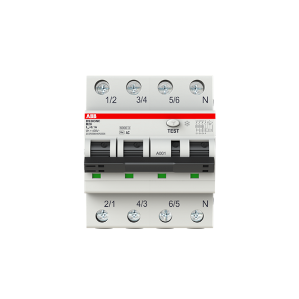 DS203NC C25 AC100 Residual Current Circuit Breaker with Overcurrent Protection image 2