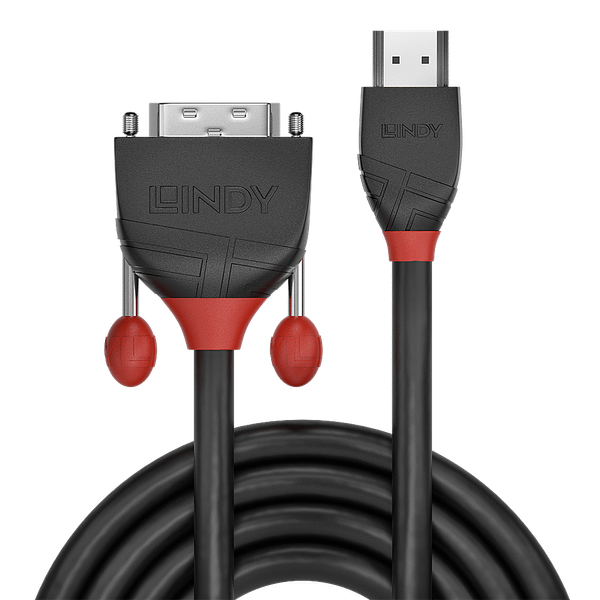 3m HDMI to DVI-D Cable, Black Line HDMI Male to DVI-D Single Link Male image 2