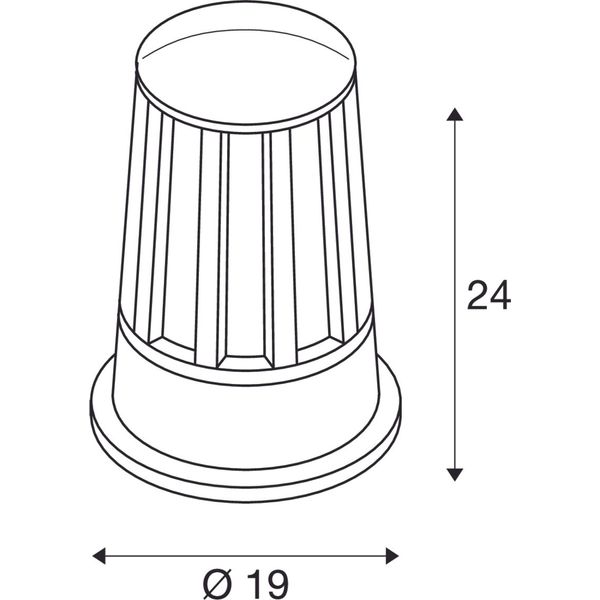 CONE outdoor lamp E27, max. 100W, IP54, stone grey image 4