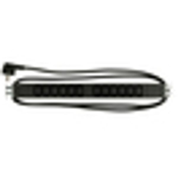 19" PDU, 12xIEC C13, Profile ALU 1U, 2m-cable, black image 2