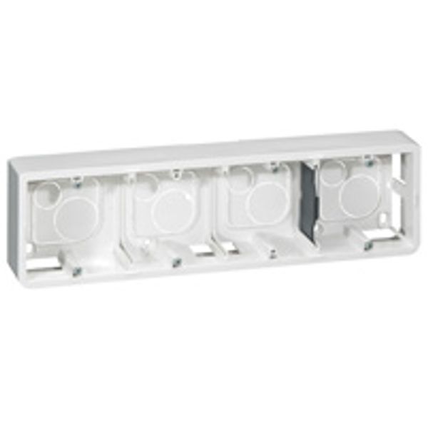 Surface-mounting box Mosaic - 10 or 4 x 2 horizontal modules - depth 40 mm image 1