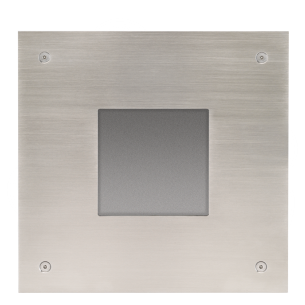 Front plate and flush-mounting box for modular external unit image 1