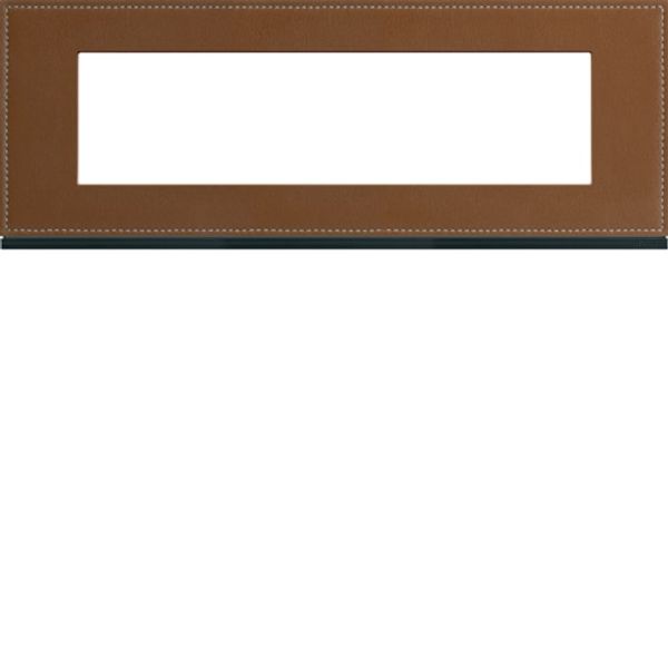 GALLERY FRAME 8 F. SINGLE COFFEE LEATHER image 1