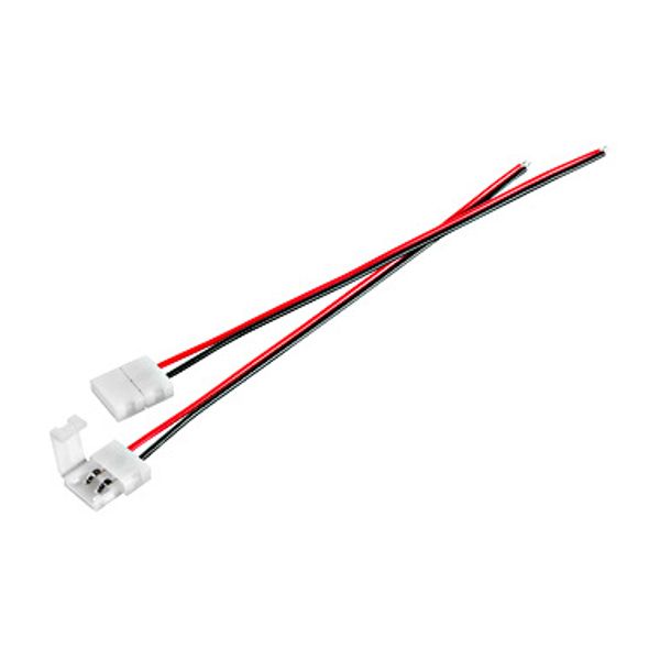 Connector 2-pin 10mm with 15cm wire (10 pieces) image 1