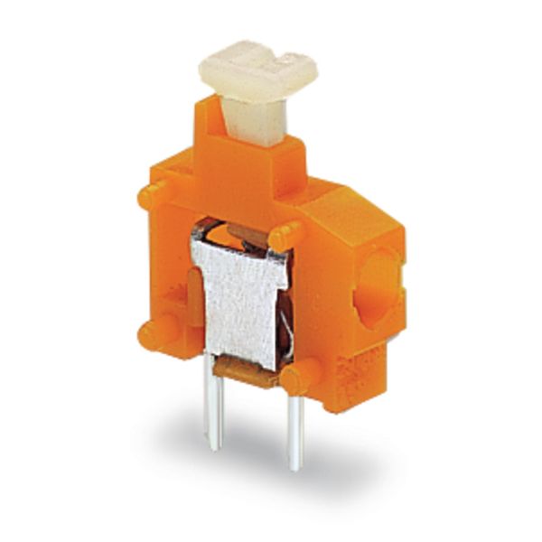 Stackable PCB terminal block push-button 1.5 mm² orange image 3