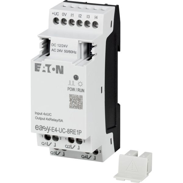 I/O expansion, For use with easyE4, 12/24 V DC, 24 V AC, Inputs/Outputs expansion (number) digital: 4, Push-In image 14