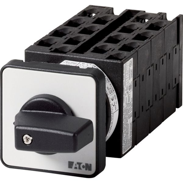 Step switches, T0, 20 A, flush mounting, 8 contact unit(s), Contacts: 15, 60 °, maintained, With 0 (Off) position, 0-3, Design number 8487 image 1