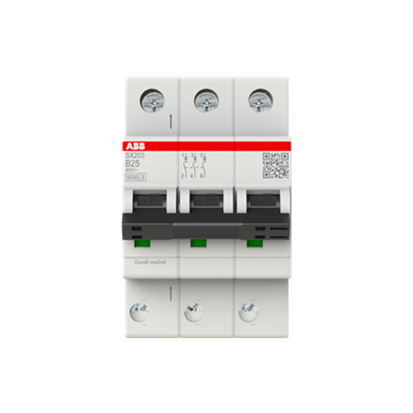 SX203-B25 Miniature Circuit Breaker - 3P - B - 25 A image 1