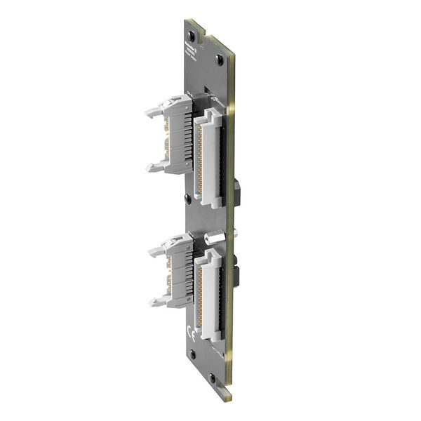 Interface module with relais, 2 x Connector according IEC60603-13/DIN4 image 1