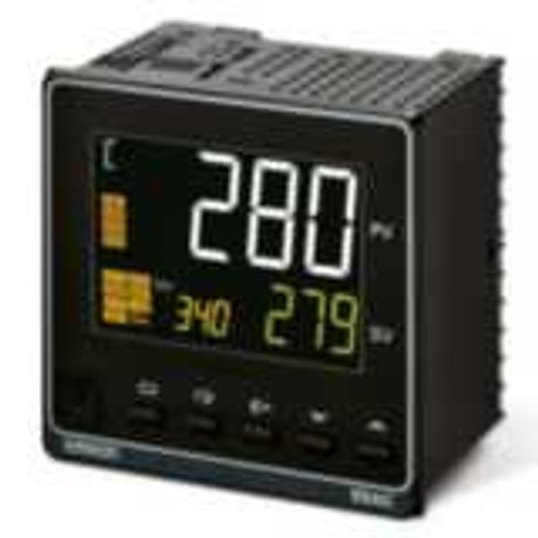 Temp. controller, PRO,1/4 DIN (96x96mm),2x0/4-20mA curr. OUT,4 AUX,EVT image 3