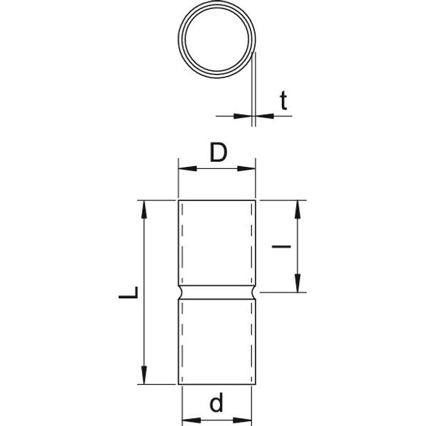 SV50W A4 Stainl.steel connection sleeve without thread ¨50mm image 2