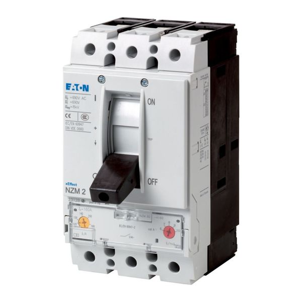 Circuit-breaker, NZM2 TMTU, 3 pole, 125A, Screw terminal image 3