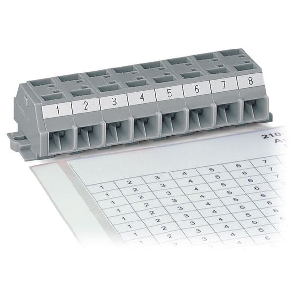 Marking strips as a DIN A4 sheet MARKED white image 1