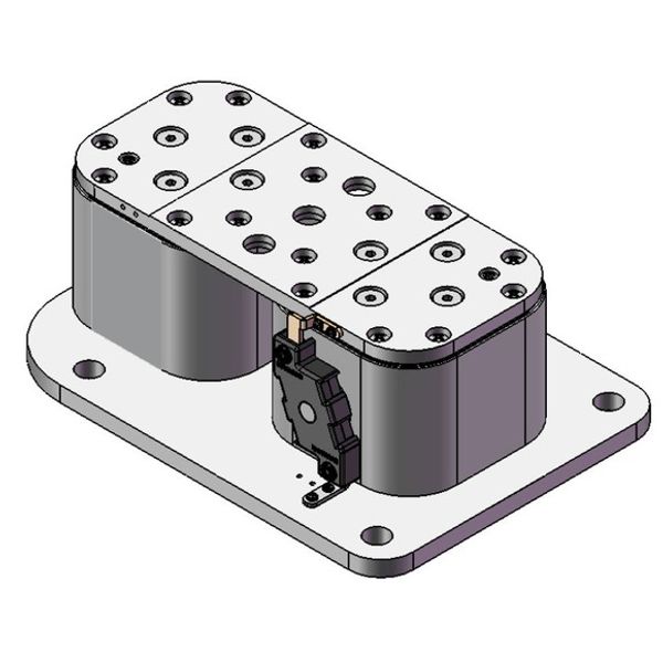 Fuse-link, high speed, 4000 A, AC 1100 V, 2 X size 4, 250 x 145 x 89 mm, aR, IEC, single indicator image 1