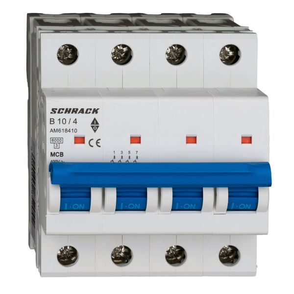 Miniature Circuit Breaker (MCB) AMPARO 6kA, B 10A, 4-pole image 7