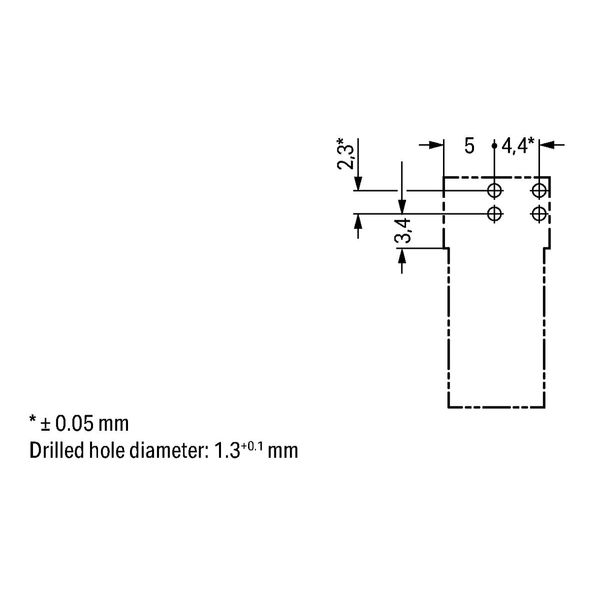 Plug for PCBs angled 2-pole gray image 5