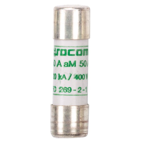 Cylindrical fuse without striker aM type 10x38 500Vac 8A image 2